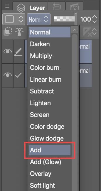 The Add layer blend mode.