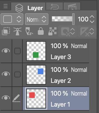 The Layer panel.