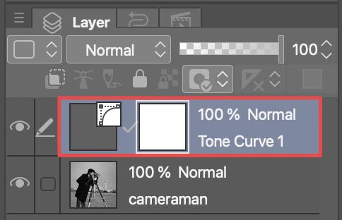 A Tone Curve layer.